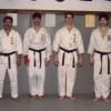 Sensei Anzures standing with Johannes, Turner, and Gauthier.