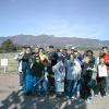 Walking as a group around the Air Force Academy for charity.