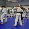 Pummeling for position during the seminar.