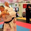 Mike Campbell putting an armbar on Shihan Sova.